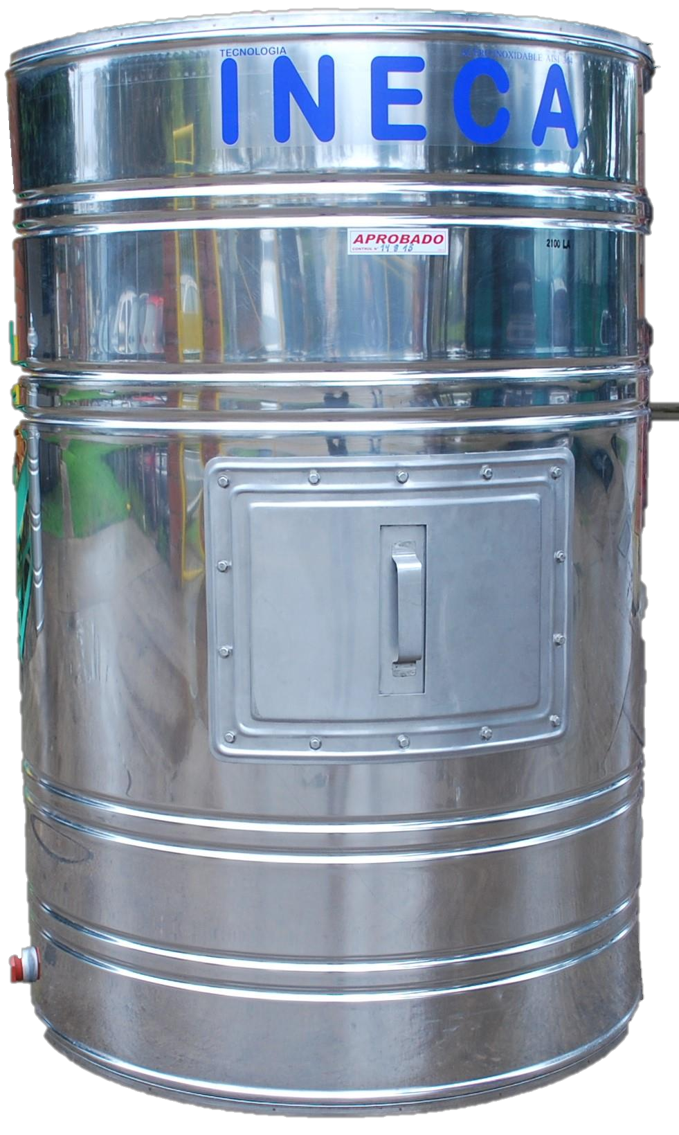 Tanques verticales con tapa de inspección lateral