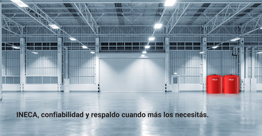 tanques contra incendio INECA en depósito